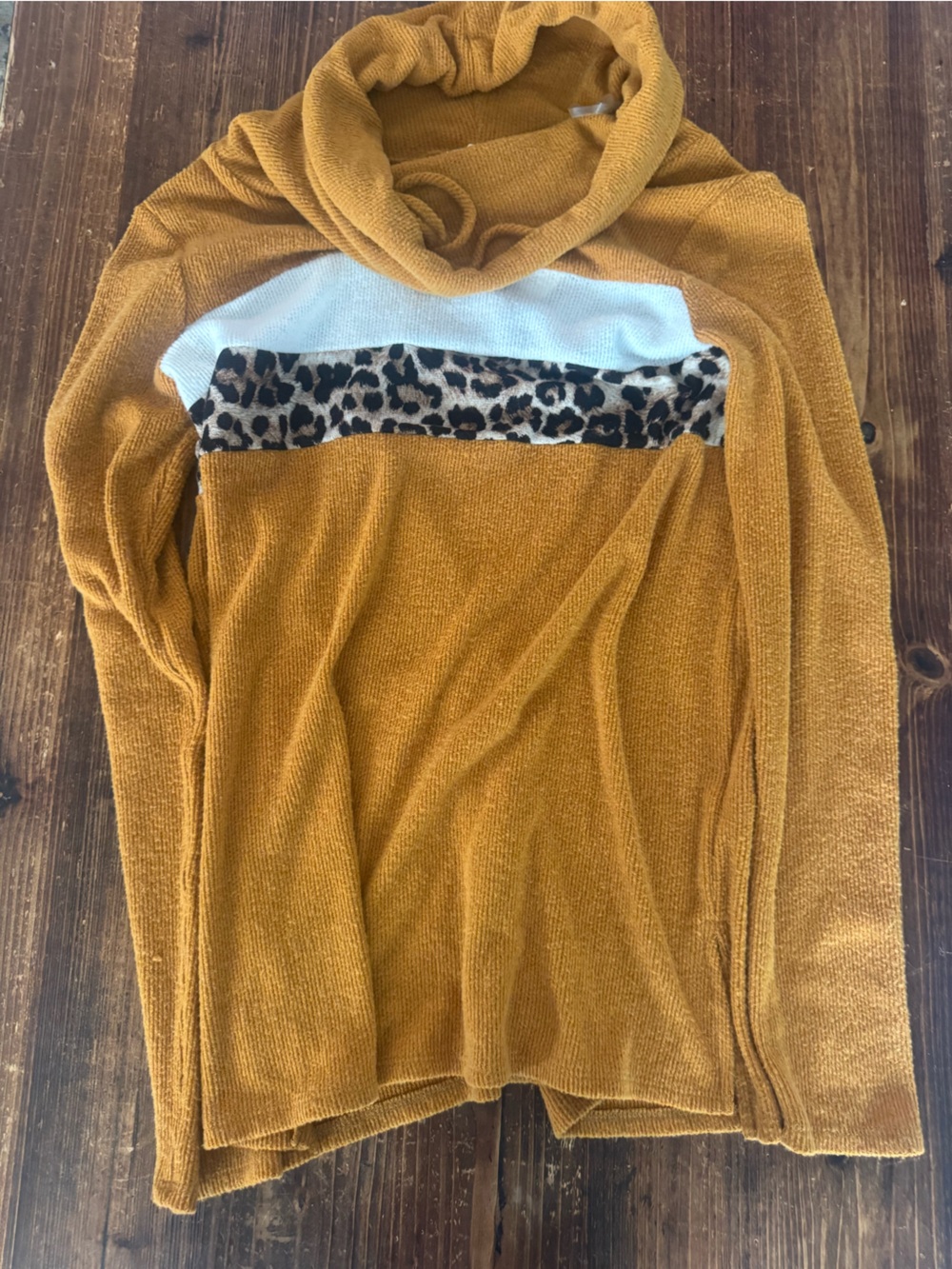 First Love Mustard Ribbed Knit Sweater